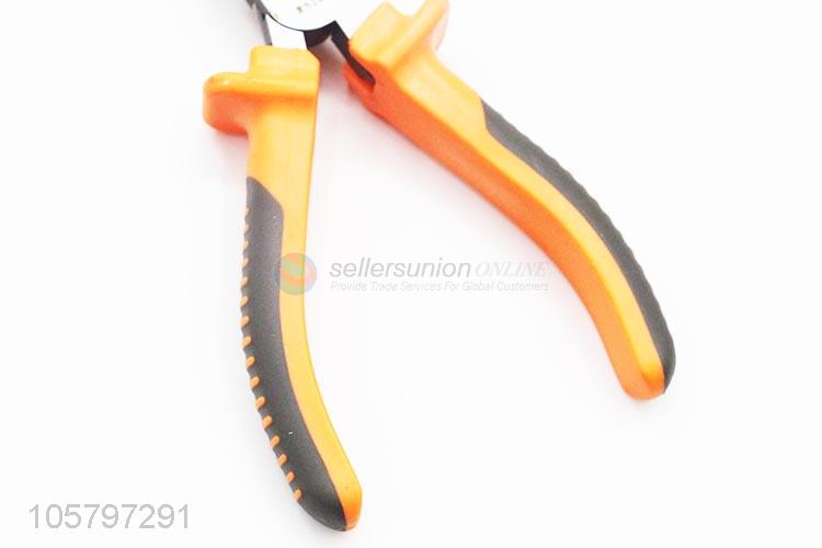 Premium quality plastic handle steel needle nose plier