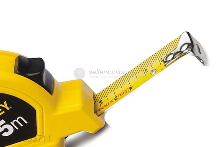 China maker auto-lock steel measuring tape with rubber case