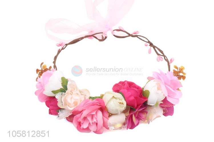 New Arrival Simulation Flower Garland Hair Band Fashion Accessories