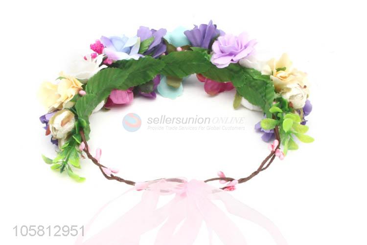 Fashion Garland Simulation Flower Hair Band Fashion Hair Accessories