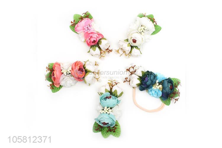 Custom Children Holiday Garland Simulation Flower Headband