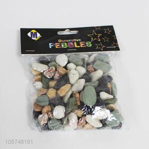 Low price home decoration colorful stones pebbles