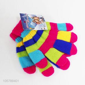 Newest Colorful Five Finger Glove For Children