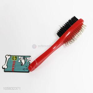 Unique Design Double-Sided Pet Comb With Plastic Handle