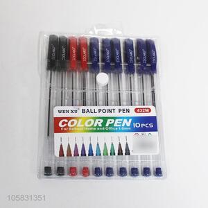 Wholesale Price 10 Pcs/Set Ball-point Pen For School and Office Supplies