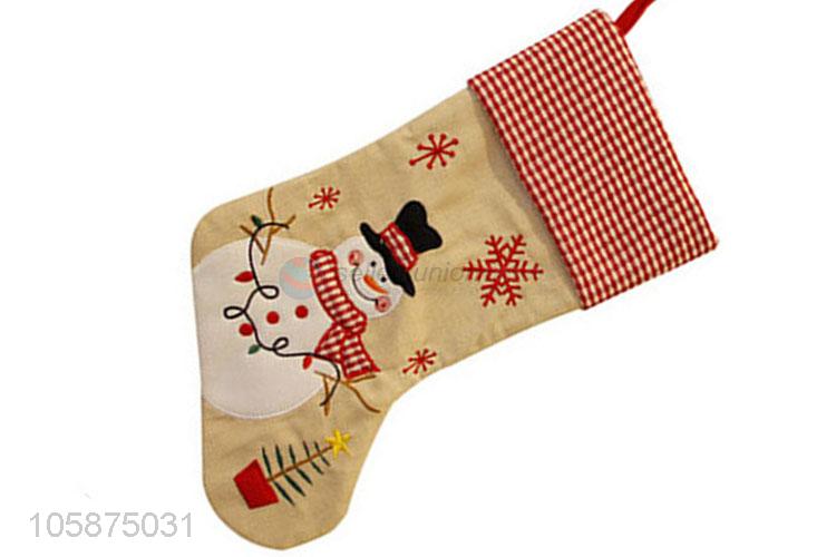 Wholesale free sample hanging christmas stocking sock for christmas decor