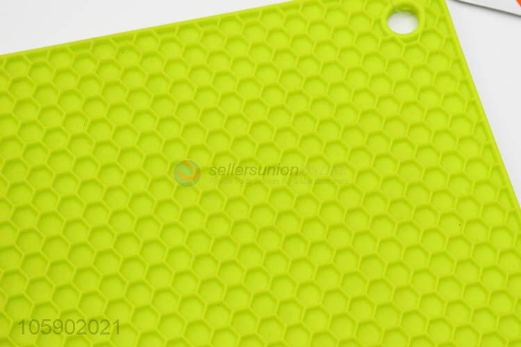 Premium quality eco-friendly honeycomb anti-slip silicone heat pad