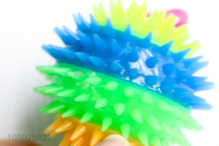 Customized cheap children TPR toy ball spiky 4-color ball