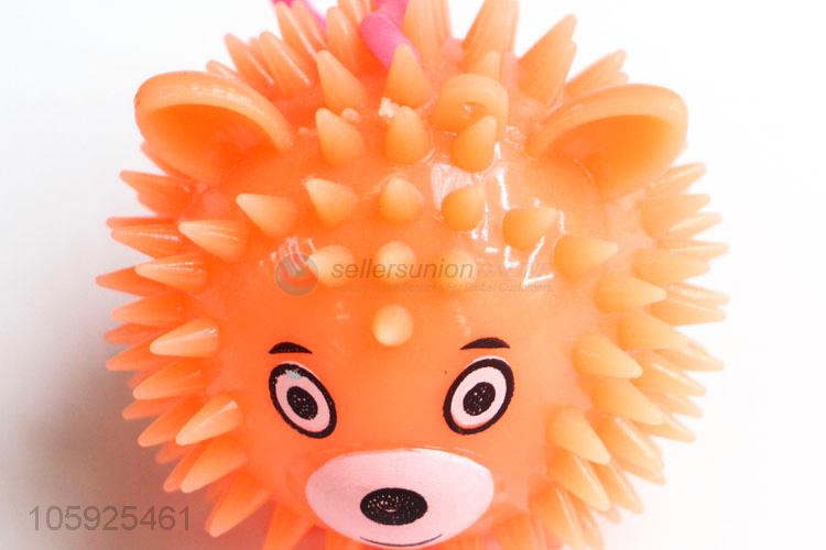 China manufacturer children TPR puffer ball spiky bear head ball