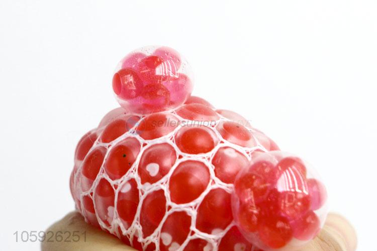 Popular design children squeez toy heart sequins water ball