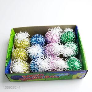 Latest design kids squeez toy glitter smash water ball