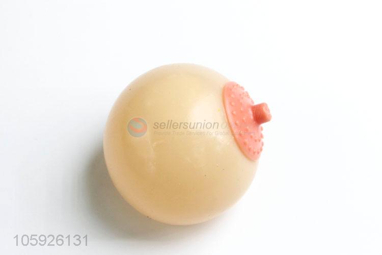 Low price children stress toy breast venting ball