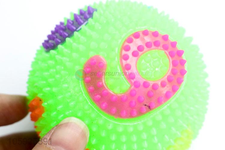 New style custom kids TPR toy ball spiky letter ball