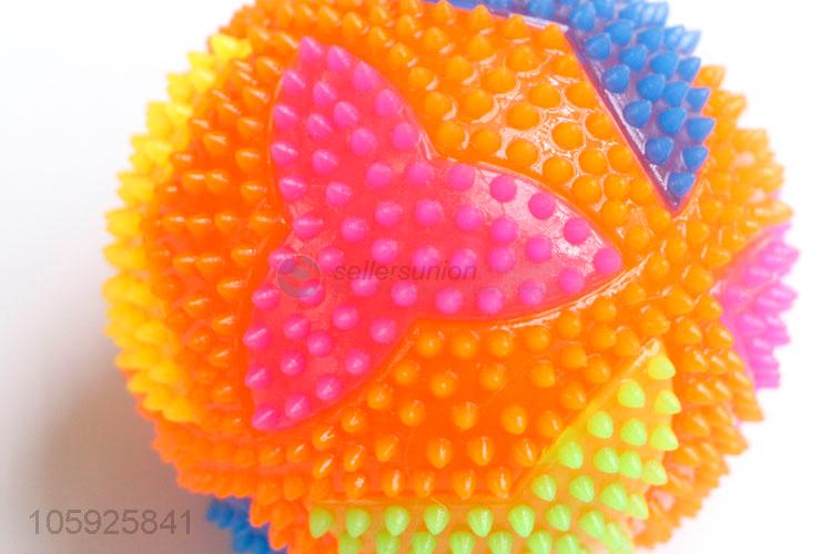 Factory price children TPR toy ball spiky leaf ball