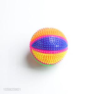 Customized cheap children TPR toy ball spiky colorful ball