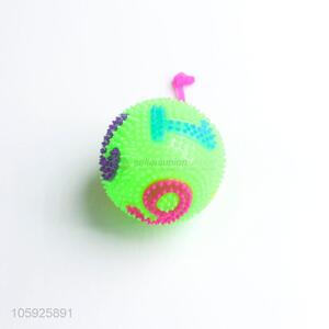 New style custom kids TPR toy ball spiky letter ball