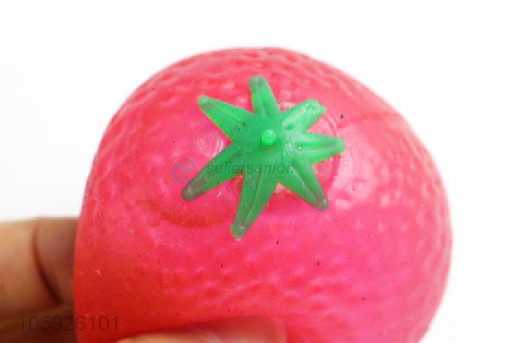 High grade kids stress toy strawberry venting ball