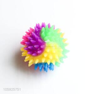 Factory promotional kids TPR puffer ball spiky rainbow ball