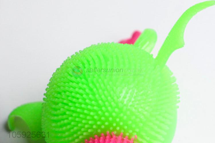 Factory sales kids TPR puffer ball spiky long-legged bat ball