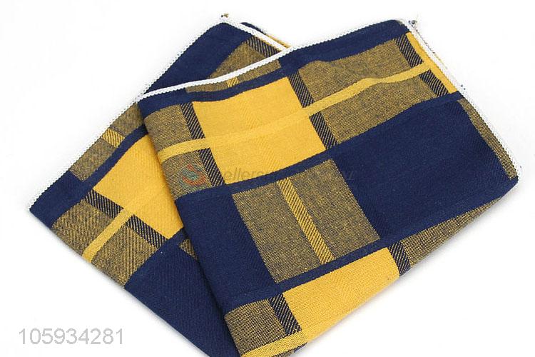 Fashion Plaid Men Handkerchief Suit Pocket Squares