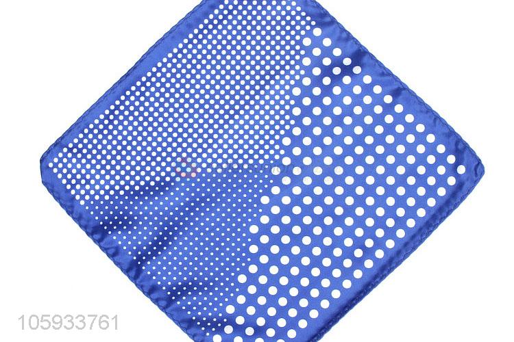 Custom Wave Point Pattern Business Pocket Squares For Man