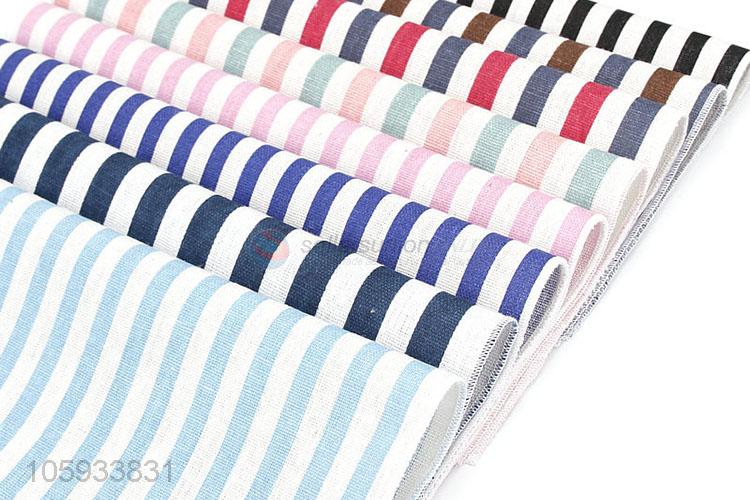 Color Striped Pattern Business Handkerchief For Man