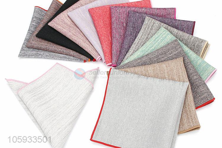 Hot Sale Cotton Pocket Squares Business Handkerchief