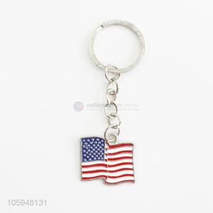 China Manufacturer American Flag Alloy Keychain