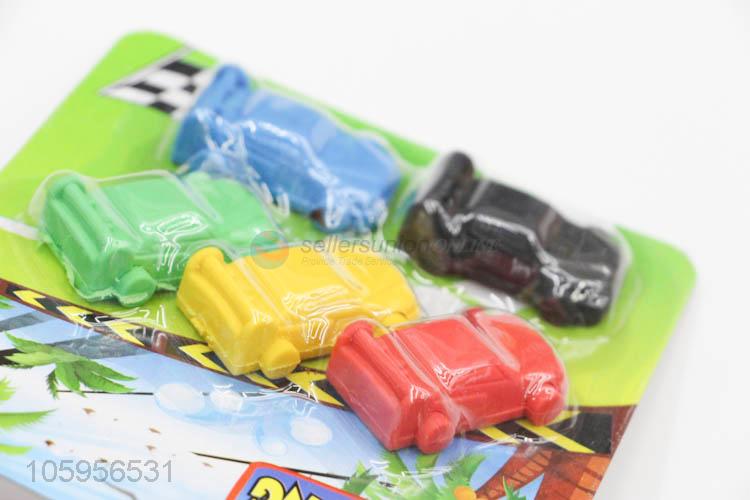 Hot sale cute cartoon car shape 3d eraser for kids