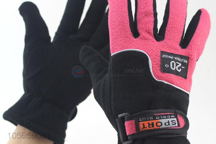 The fashion design full finger cycling gloves warm glove