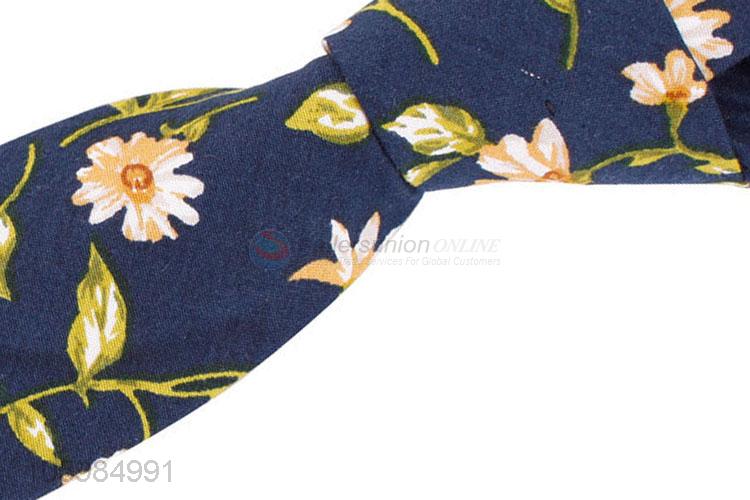 Good quality fashion beautiful floral print skinny neckties