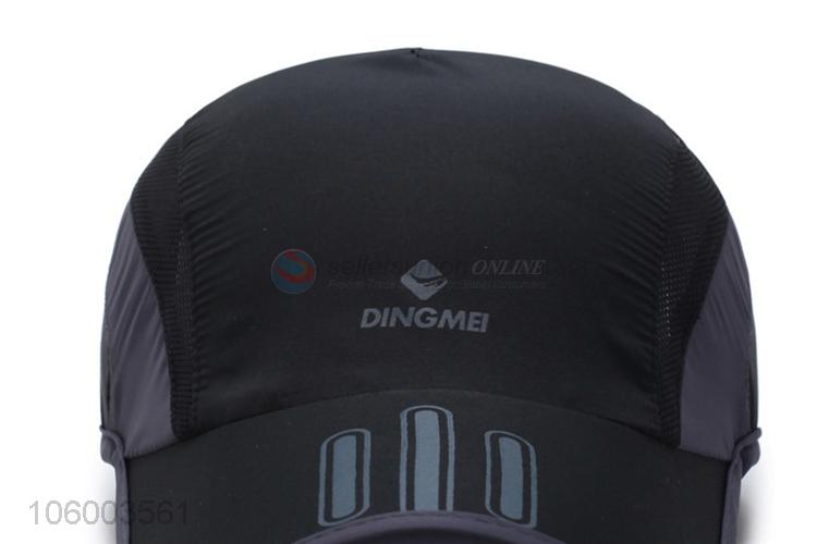 High quality soft foldable outdoor sports mesh baseball cap