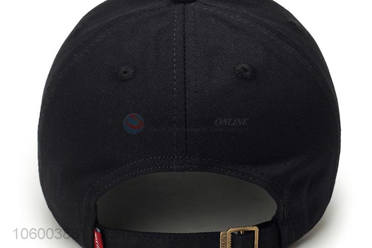 High sales unisex versatile cap black letter embroidered hat