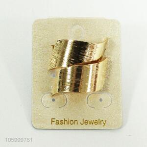 Rock Punk Metal Fashion Gold Color Alloy Stud Earrings For Women