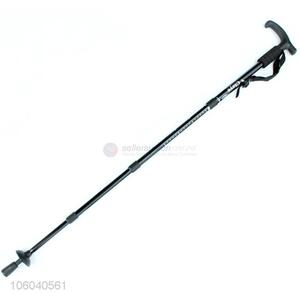 Yiwu factory outdoor aluminum alloy retractable trekking pole hiking sticks