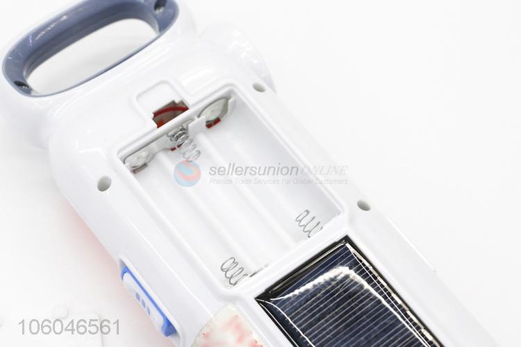 New battery operated solar rechargeable emergency light with usb