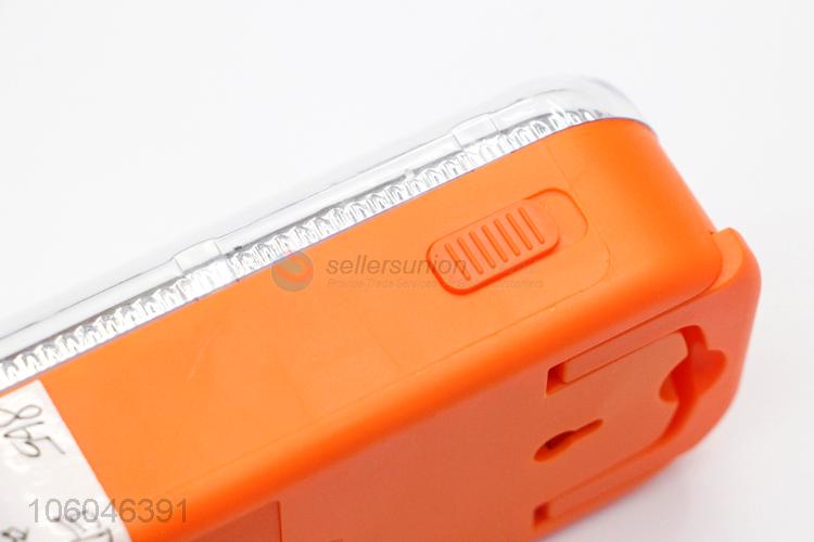 Small portable led torch with dry battery cabin emergency flashlight