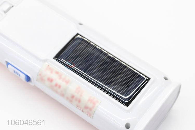 New battery operated solar rechargeable emergency light with usb