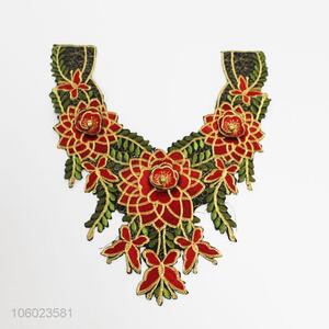 Best sale garment accessories embroidered flower collar