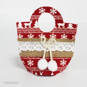 The fashion design christmas canvas handbag