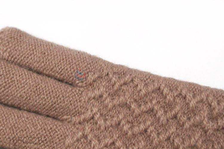 New products women warm imitation cashmere knitting touch screen gloves