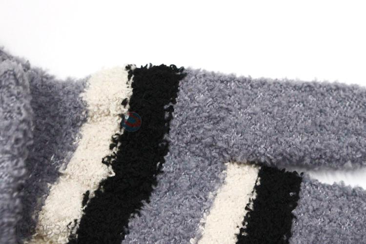 Cheap price winter warm microfiber soft knitted gloves