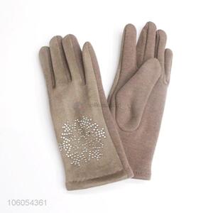 Fashion Kids Winter Velvet Lining Windproof Warm Gloves