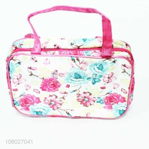 Factory Price Flower Printing Cosmetic Bag