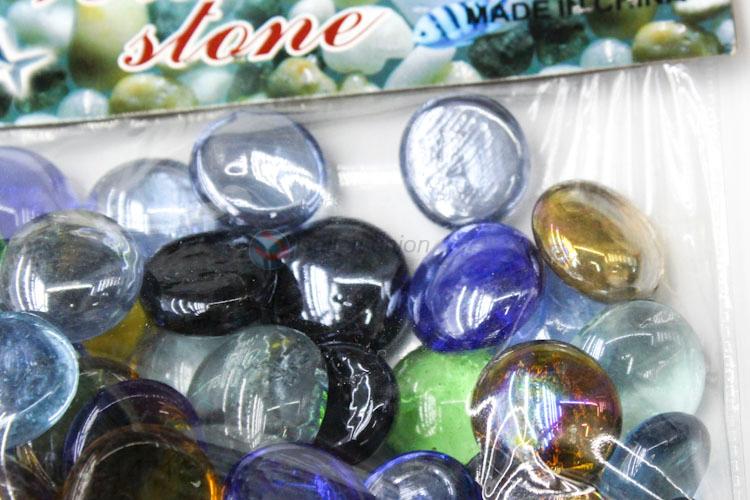 Unique design irregular transparent colorful glass stone for decorating