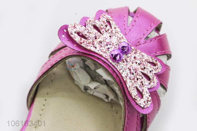 Wholesale Children Cute Girl Non-Slip Wild Single Shoes Baby Princess Shoes