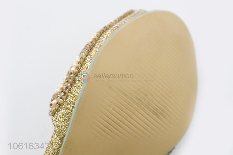 Factory Price Cheap Glitter With Diamond Kids Children Pumps