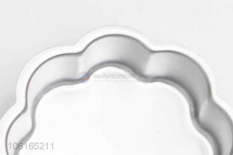 Wholesale Round Flower Shape Aluminum Alloy Cake Decoration Tools Baking Pan