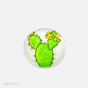 New arrival cactus design dome glass fridge magnet