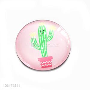 New products cactus design dome glass fridge magnet